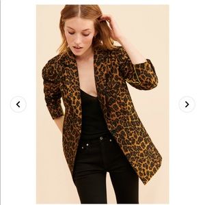 For love and lemons leopard blazer
